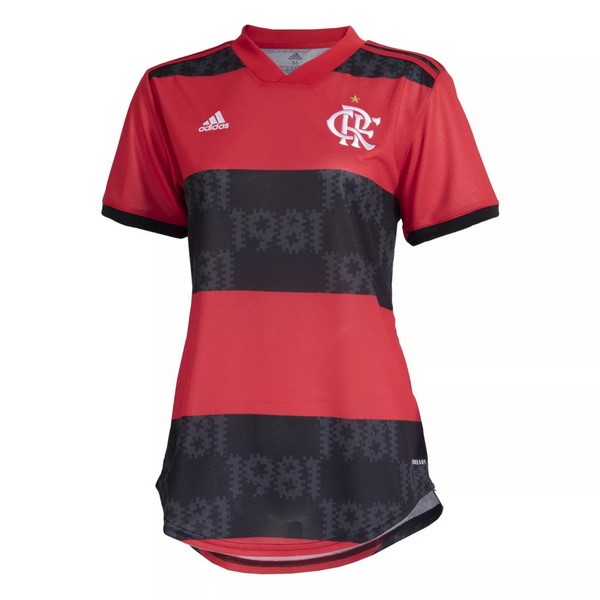 Camiseta Flamengo Primera Equipación Mujer 2021-2022 Rojo Negro